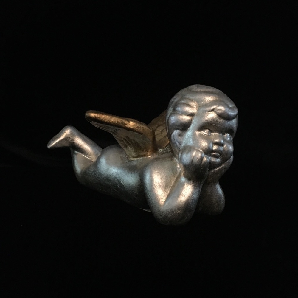Ceramic Silver and Gold Angel